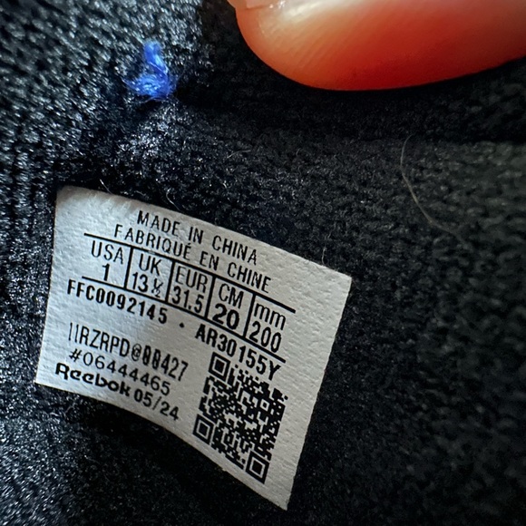 Reebok Boy’s Blue and Black Sneakers - Picture 2 of 4